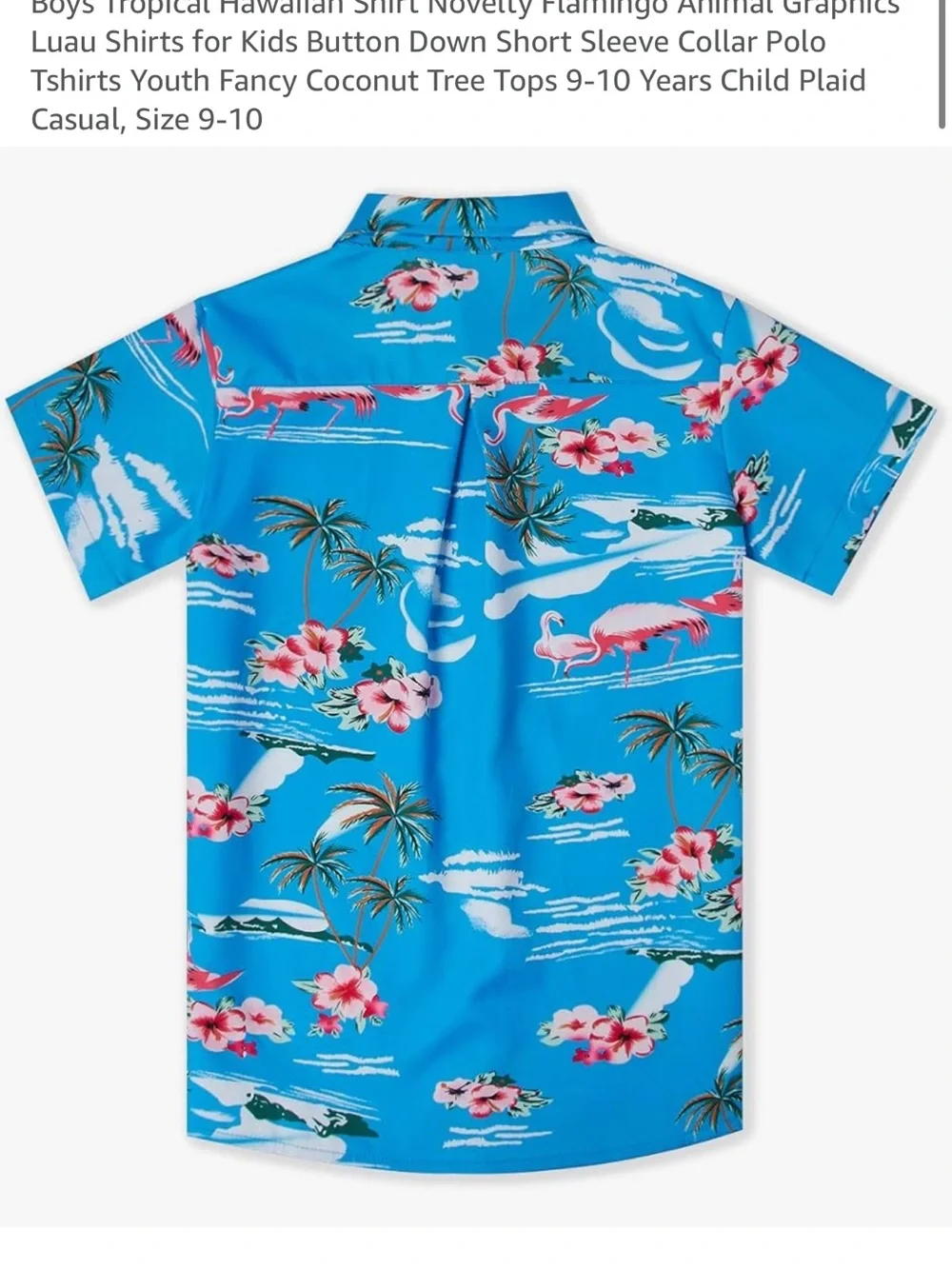 Boys size large short sleeve Hawaiian button down shirt - Picture 2 of 9